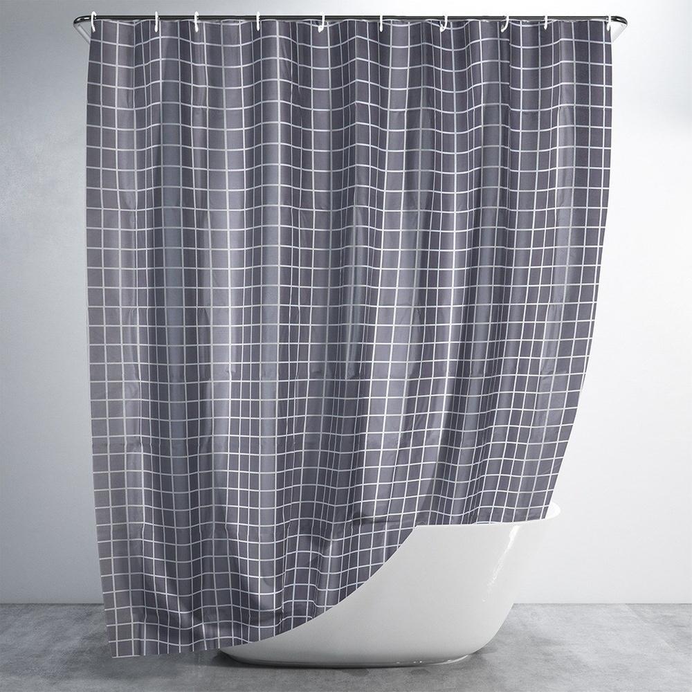 Zasłona Prysznicowa Łazienkowa pod Prysznic do Wanny Haczyki 180x180 cm