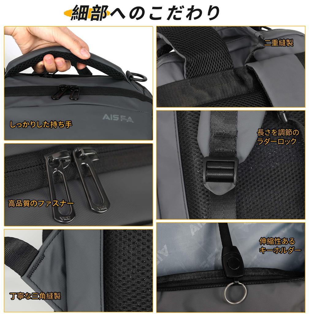 Backpack Business Backpack Rucksack 17 Inch PC Business Backpack Laptop Back Bag Large Capacity 30L with USB Charging Function Unisex Outdoor Travel
