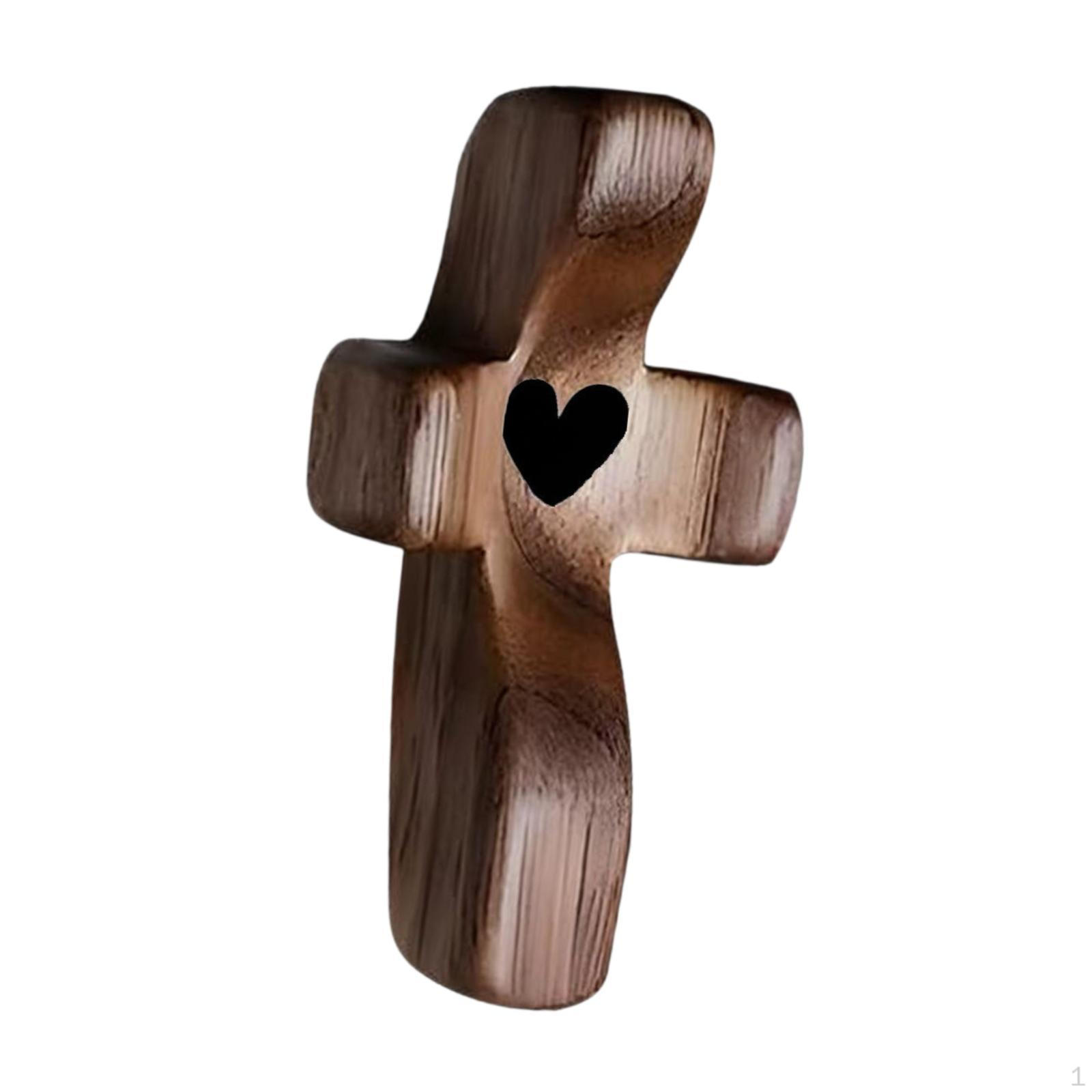 

Крест Статуя Деревянная Скульптура Художественное Изделие Портативное Коллекционное Украшение Декоративное Для Офисного Прихожей