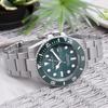Mauro Geraldi Solar 10 ATM Water Stainless Rotating Ceramic Luminous Men's Watch, Resistant, Steel, Bezel, (MJ071-7)