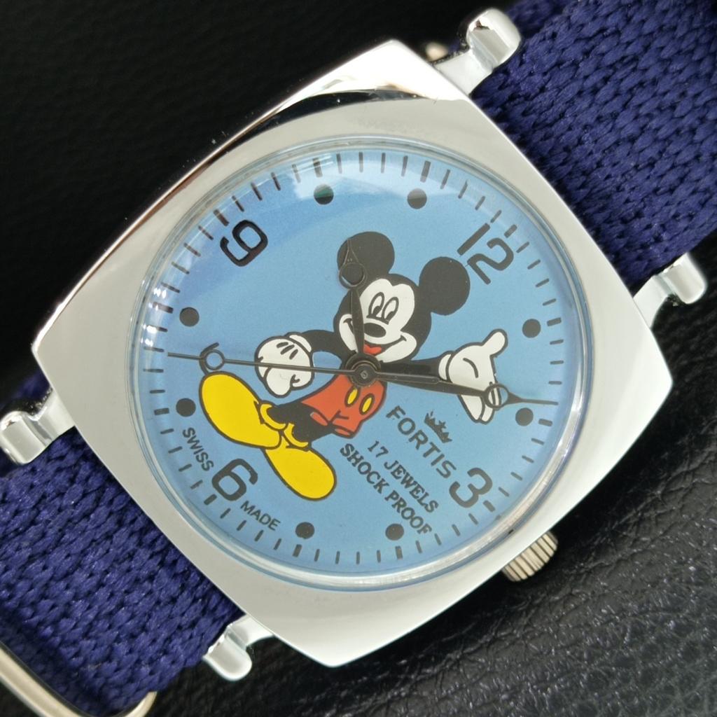 

REFURBISHED VINTAGE HAND-WINDING SWISS MENS BLUE COLOR DIAL WATCH a707282-1