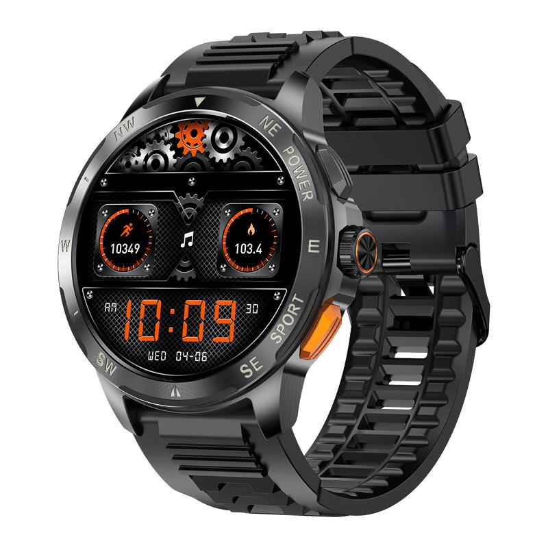 AK77 Smart Watch Men AMOLED Screen Bluetooth Call Music Voice Assistant  Health Monitoring Outdoor Sports Fitness Smartwatch