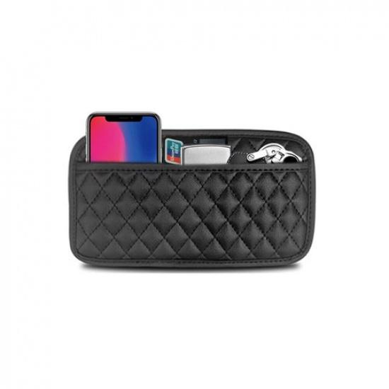 PU Leather Car Storage Pocket Holder Seat Back/Door/Center Console Organizer Bag