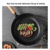 VELOSAN 32cm Coating-Free Wrought Iron Wok
