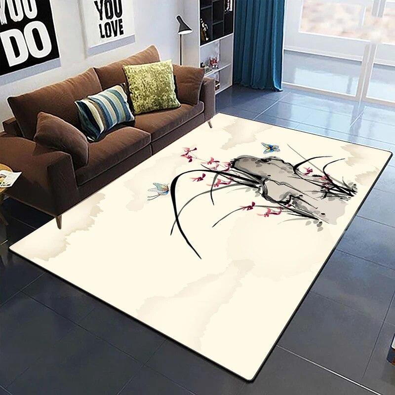 

Китайський живопис HD друкований килим Домашній килим Дитяча кімната Вітальня Стілець Біля ліжка Сучасний простий килимок Kawaii килимок 40cm x 60cm