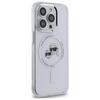 Karl Lagerfeld Klhmp14Xhlskch Iphone14 Pro Max 6.7 Biały/White Hardcase Iml Metal Karl&Choupette Head Magsafe