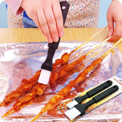 Back- und Grillzubehör, langer Griff, hitzebeständiger Kunststoff-Grillpinsel, Kochpinsel, Soßenpinsel, Ölpinsel, 2 Sets