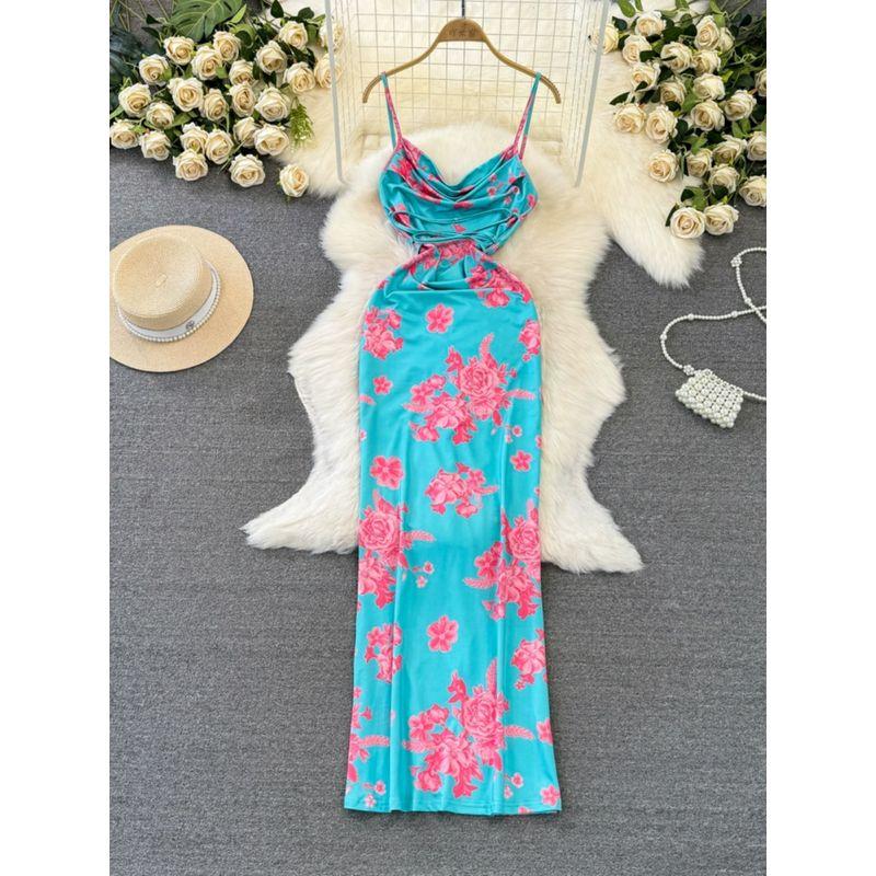 Sanya Sling Elegant Graceful Seaside Holiday Beach Dress