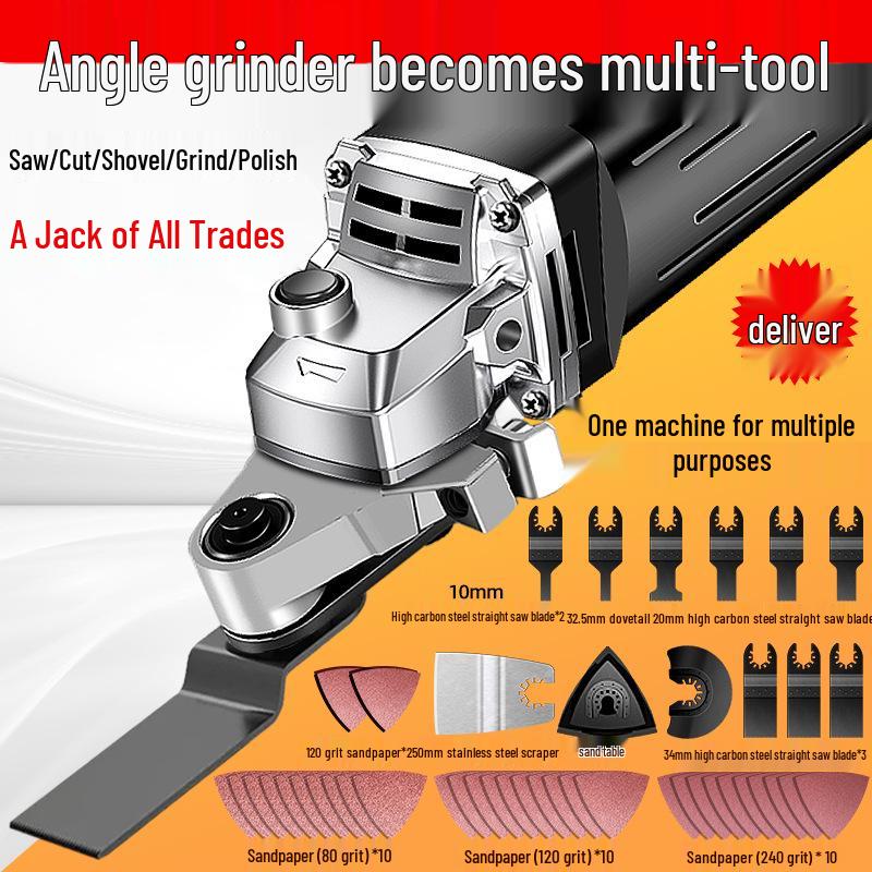 Universal Angle Grinder Adapter for Woodworking and Grooving