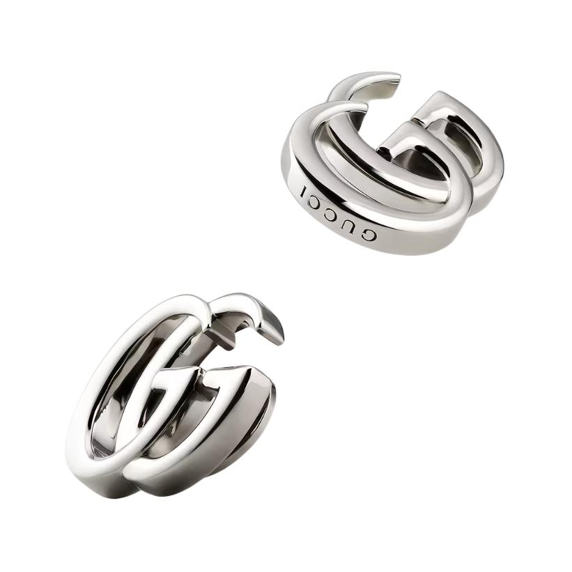 

Gucci GG Marmont Double G Logo Classic Quilted Brass Earrings Unisex Earrings Silver 864808-I4601-0926 Basic Packaging-Dust Bag+Box