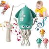 Interactive Dancing Octopus Toy With Music Electric Squid Automatic Obstacle Avoidance Crawling Sensor Toy For Children