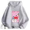 Daily Casual Hooded Top Cute Cartoon Print Winter Street Fashion Kids Wear Peppa Pig Boys Girls 3 14
