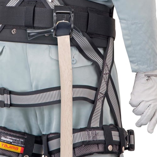 Tajima Safe System Detachable Tool Holder, High-Strength Steel, for Hammers, SFKHI-HH, Easy to Attach and Remove, Can be Attached to Belt Later, Easil