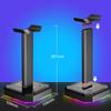 Headphone Bracket Display Rack RGB Backlight Head Mounted Headphone Stand Holder Desktop Organizer Vertical Bracket Hanger