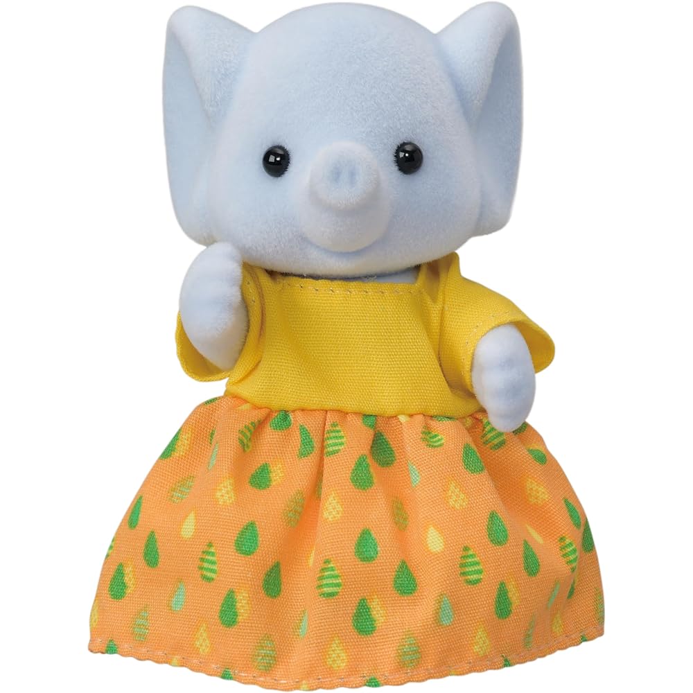 Sylvanian Families Elephant Family Doll Set FS-38 for Ages 3+ Toy Dollhouse