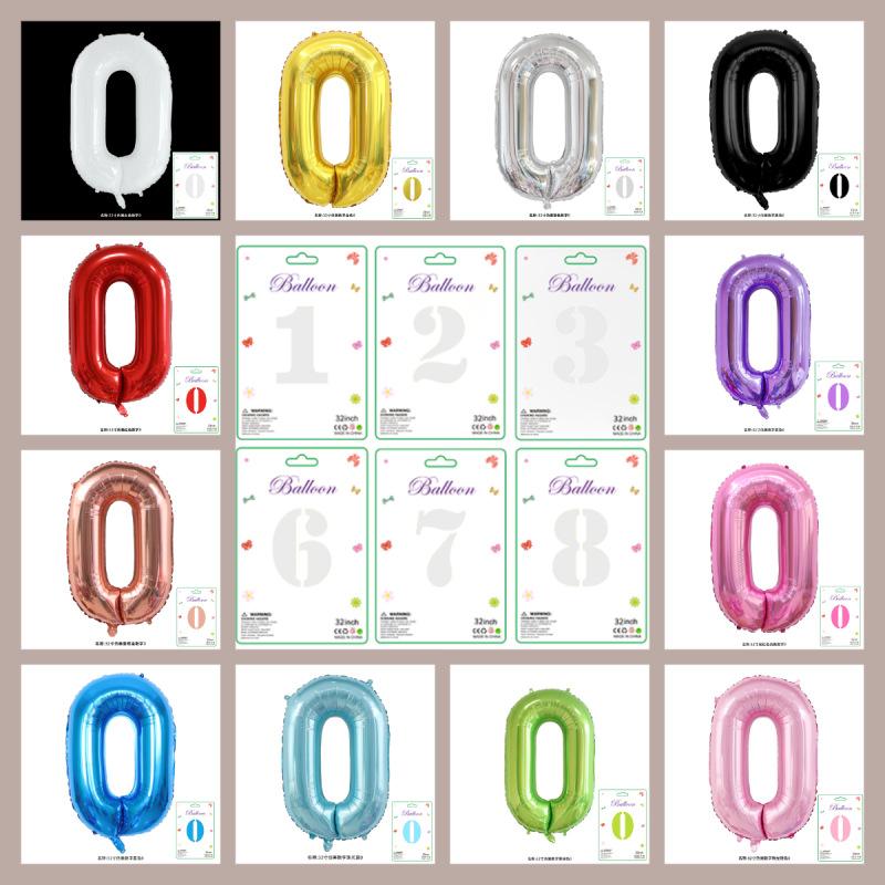 Halloween Decorations Birthday Balloon Set Music Girl Number Aluminum Ballons Kids Cosplay Party Supplies Gift Favor Decor