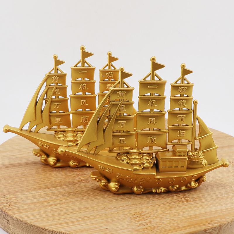 Smooth Sailing Sailboat Figurine - Creative Office Desk Decoration and Gift Ornament