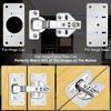 2/4/8/12pcs Cabinet Door Hinge Repair Plate Kitchen Cabinet Door Locker Hinge Fixing Plate Cabinet Door Hinge Repair Bracket