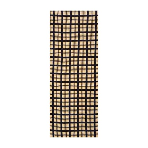 Edoten Todaya Shoten Rinen-zome Tenugui Hand Towel, Benkei Check Pattern, Chusen Dye, 100% Cotton, Approx. 37x98cm