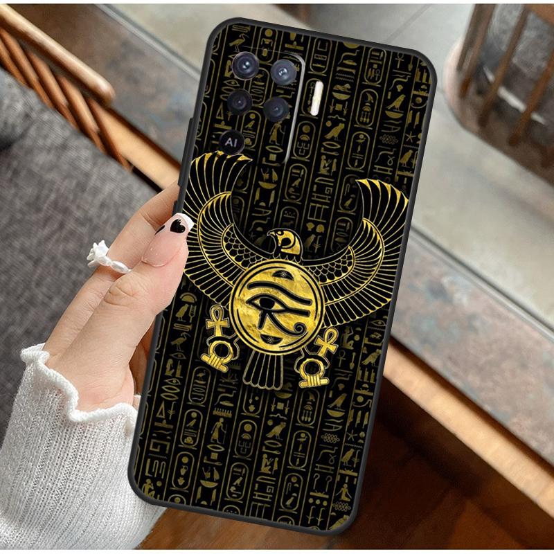 Egyptian Eye Of Horus Phone Case For Oppo A16 A76 A78 A96 A58 A18 A38 A98 A17 A77 A80 A40 A60 A74 A94 A54 A15 A57S