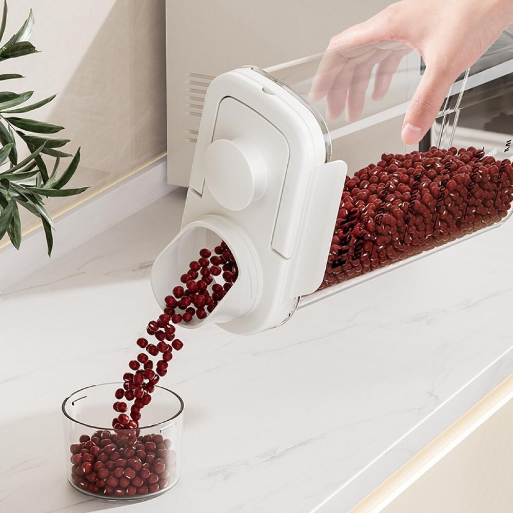 1PCS Airtight Rice Storage Container Insect Proof Moisture Sealed Grain Bin  For  Flour Millet Wheat Kitchen Pantry Organization