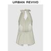 UR Women's Halter V-Neck Linen Vest