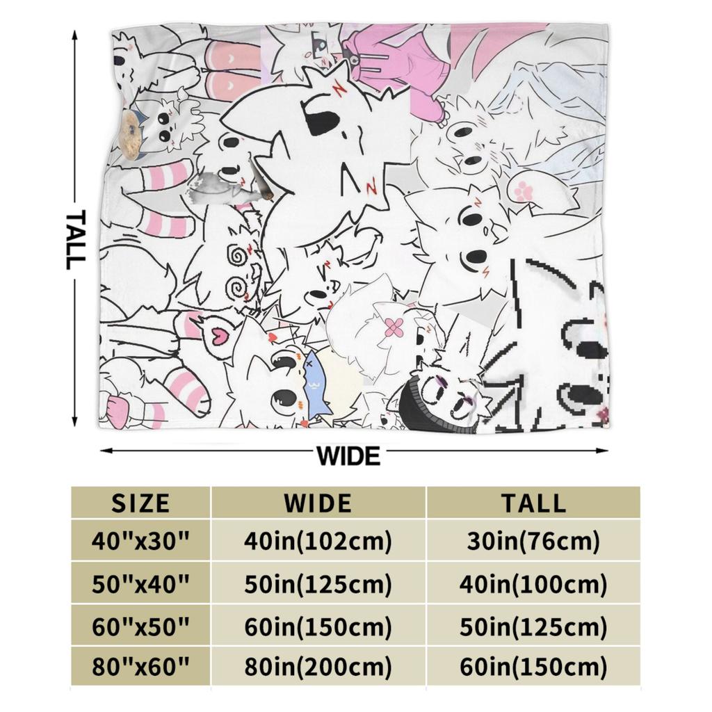 Boykisser Silly Cat Flannel Blanket Cartoon Creative Throw Blanket For Home El Sofa  150*125Cm Bedspreads