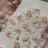 5D Embossed Flower Nail Art Stickers Glitter Laser Petal Self Adhesive Nail Slider Decals Decorations Accessories Diy
