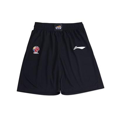Li Ning CBA Series Liaoning Benxi Team Fan Edition Logo Fitted Basketball Shorts Men Shorts Black AAPR453-2