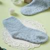 Monfoot Kids 7 9 Year Old Solid Sleep Socks Blue