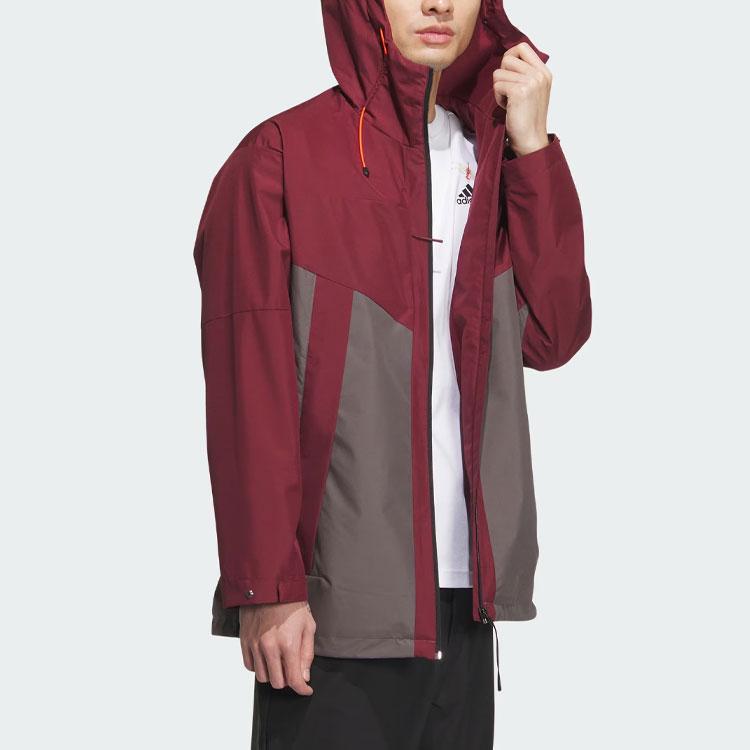 adidas CITY ESCAPE Blocking Jacket Jackets & Coats Men's Dark Red JE8577