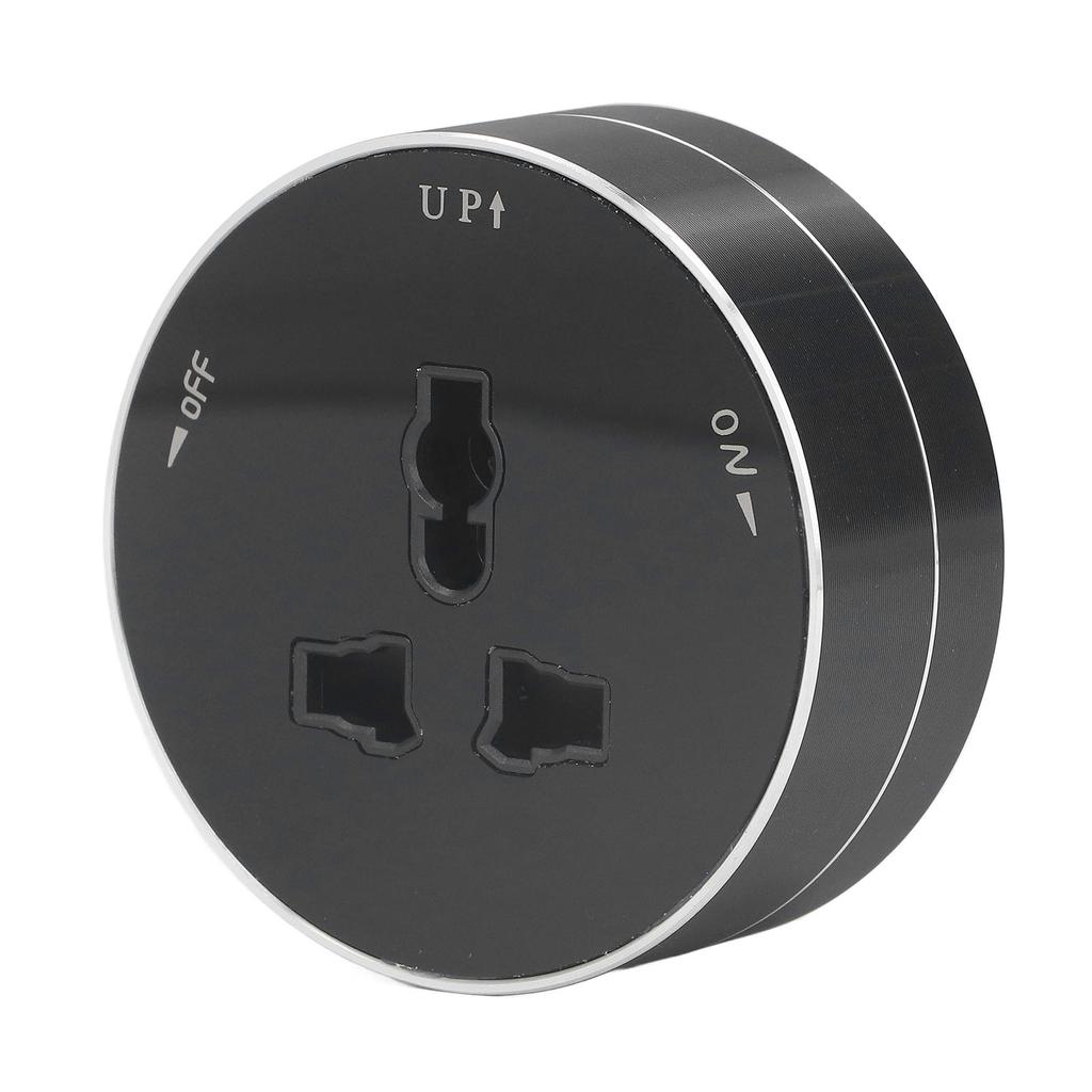 Abnehmbare Stromschienensteckdose Kabellos Wasserdicht Modern Rund Elektrischer Steckeradapter mit Anzeige