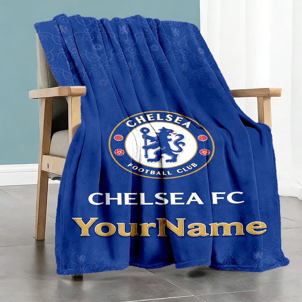 Chelsea Customize Text Blanket Multi-purpose Personalized Blanket Warmthful Decor Throw For Seaside Office Home Decor Office Chair