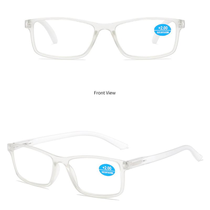 Retro Square Lesebrille Damen Herren Kunststoffbrille Computer Weitsicht Alterssichtigkeit Kleiner Rahmen Lesebrille +1.0 +1.5 +2.0