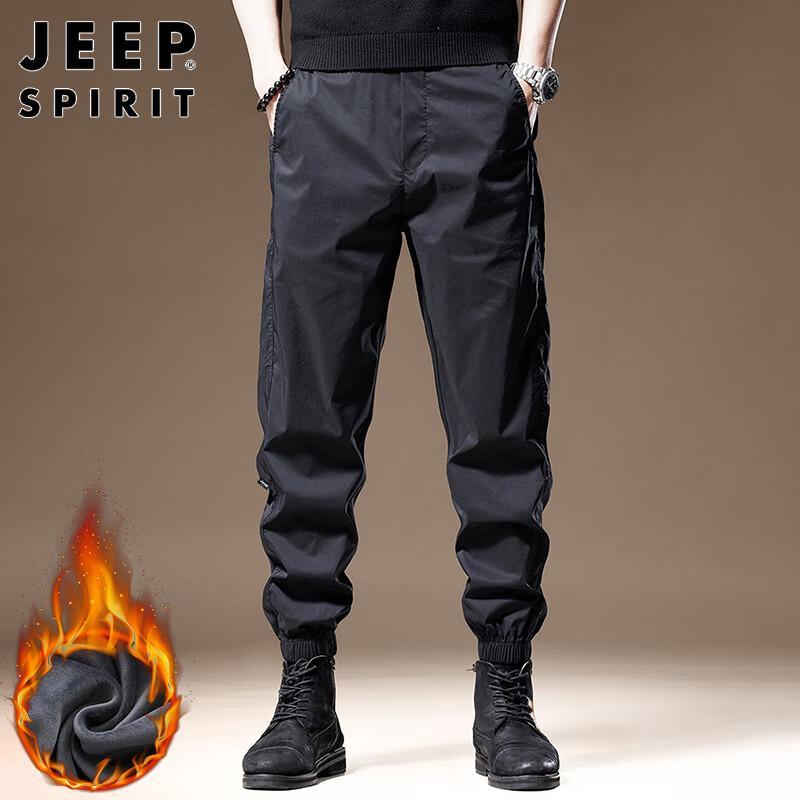 JEEP SPIRIT Men's Fleece-Lined Winter Jogger Pants