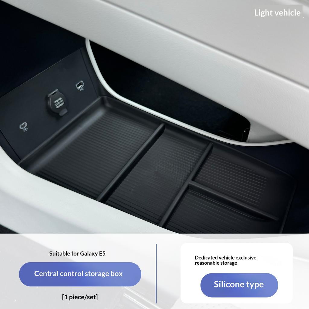 For Geely Galaxy E5/EX5 Car Center Console Cup Holder Silicone Cover Interior Modification Accessory Anti Falling Protection