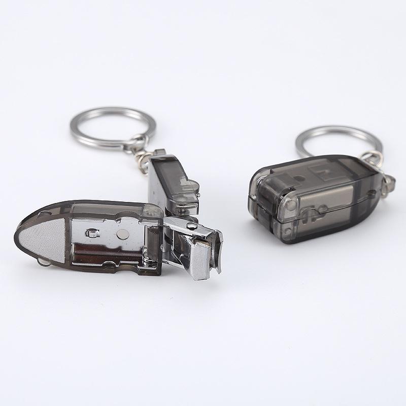 Mini Nagelknipser Nagelzubehör und Werkzeuge Maniküre Schere Schlüsselanhänger Fingernagel Tragbare Knipser mit Nagelfeilen Heim Geschenk