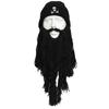 Thick Knit Beard Hat for Teen Handmade Funny Carnival Theater Performances Hat