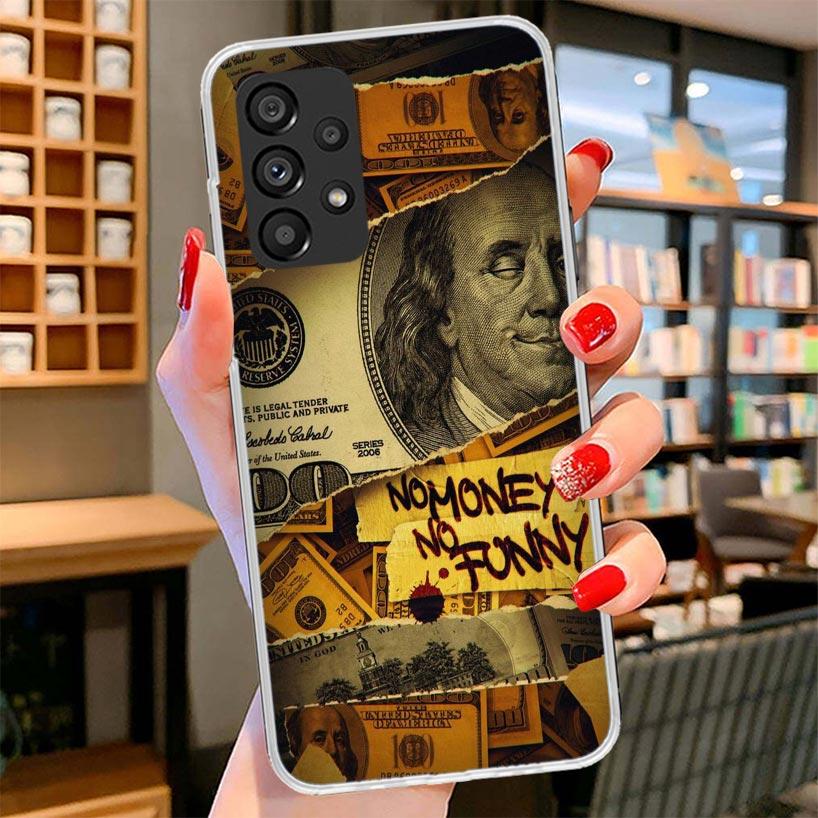 Banknote Dollar Cash Money Phone Case For Samsung Galaxy A17 A37 A57 A16 A26 A36 A56 A15 A25 A35 A55 A14 A24 A34 A54 A13 A23 A33