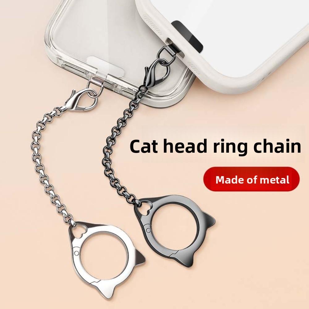 Ring Buckle Mobile Phone Hanging Rope Metal Chain Mobile Phone Lanyard New Year Gift