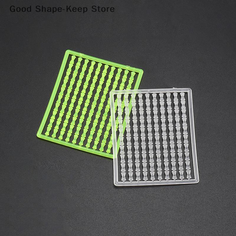 1000Pcs Carp Fishing Hair Stops Dumbell Shape Small Bobber Beads Tackle for Bait 10Cards/Lot Fishing Accessories
