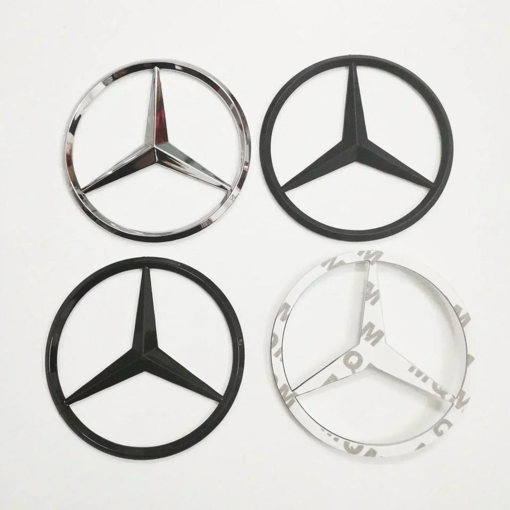 9cm ABS Car Rear Decal Trunk Emblem Sticker for Mercedes Benz S320 W164 W203 W204 W168 C180 E320 A200 CLA CLK CLS ML BC1