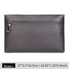 Jiameida Men's Genuine Leather Fashion Clutch Bag – Large Capacity Handbag & Mobile Phone Holder