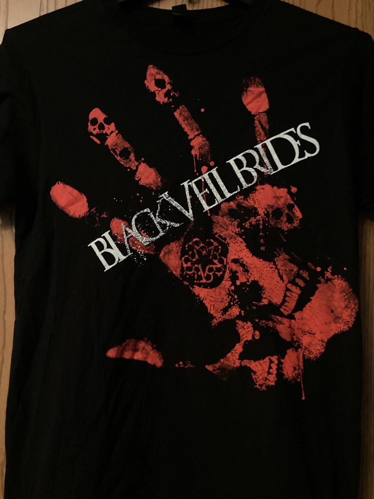 

Black Veil Brides - Black Shirt Featuring Skull Images - M - Tultex 3XL