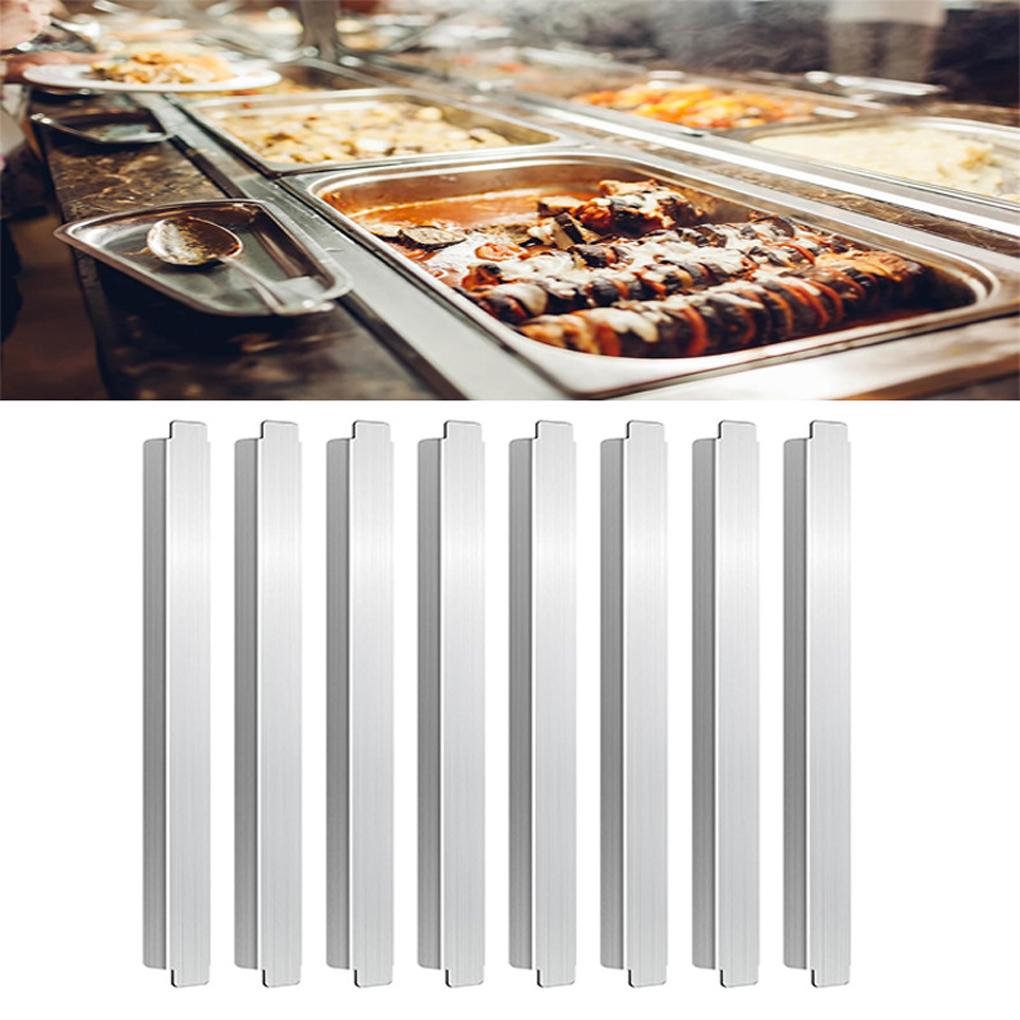 8 PEÇAS/CONJUNTO Barras Divisórias para Resfriador de Cuba de Hotel Aço Inoxidável Adaptador para Mesa a Vapor Conjunto de Bar Aço Inoxidável Cuba de Hotel