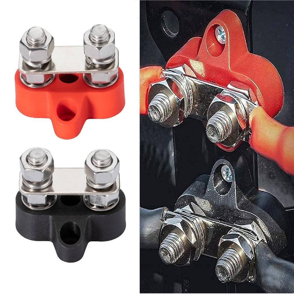 2PC M8 Busbar Terminal Blocks for 12V 48V For Car Marine Power Connection