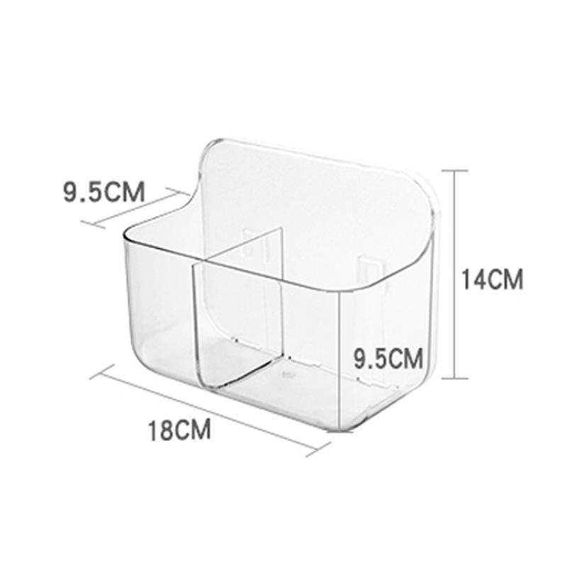 Transparent Bathroom Shelf Simple Cosmetic Organizer Shower Shampoo Holder Wall Mounted Floating Shelf Wc Toilet Accessories