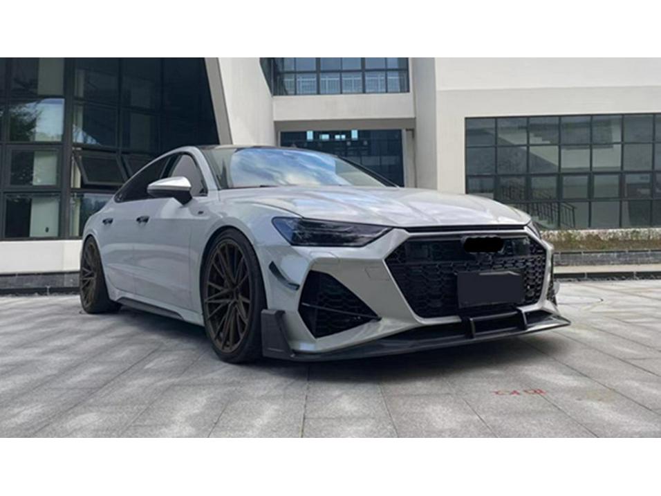 Compatible RS7 Body Kit for A7 A7L: Front/Rear Bumpers, Rear Lip, Tailpipes (Years 19-22)