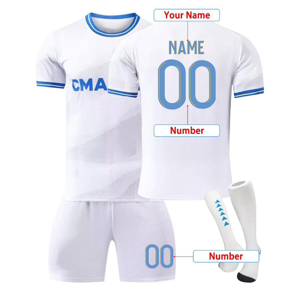 Customized three-piece set of children's adult club jerseys