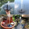 Multiple Nozzles Solar Powered Pump Floating Bird Bath Fountain Submersible Pump  Patio